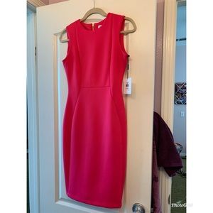 Calvin Klein hot pink midi dress